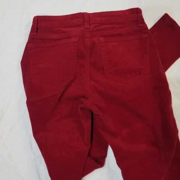 J Brand Zoey Great Red Skinny Corduroy Zipper size 24 (195) - Picture 9 of 9